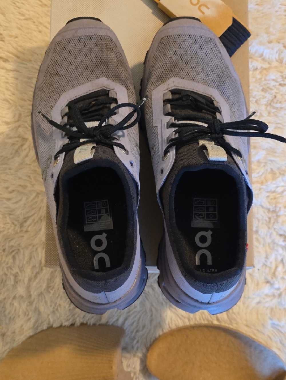 On Cloudultra Lavender/Eclipse Women Size 8 Trail Running Shoes - Picture 10 of 11